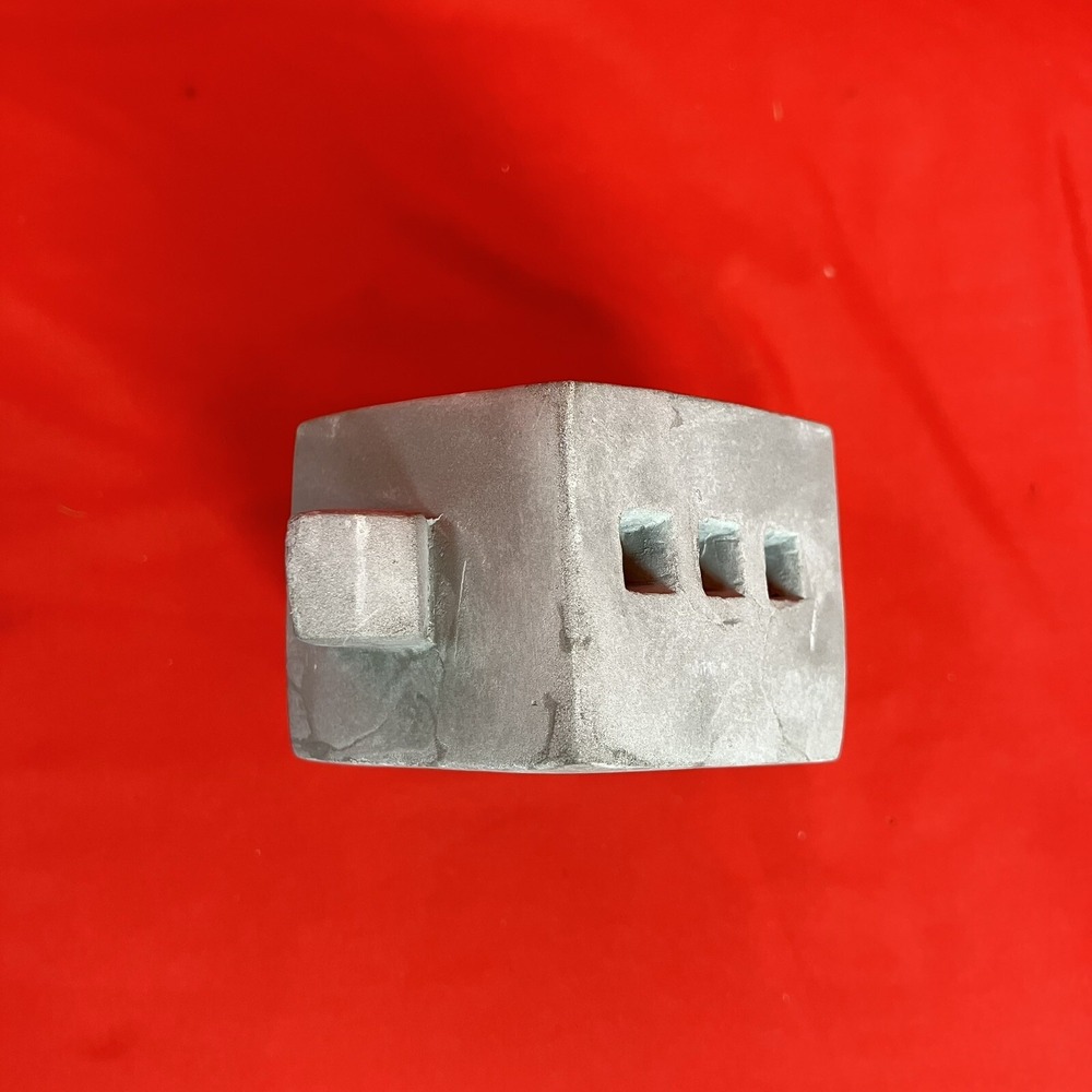 Medium 8" Tea Light Concrete Building / House Modern Cement Decorative /Flaws #2 - Picture 9 of 16